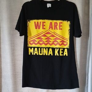Black 'We Are Mauna Kea' Graphic T-Shirt